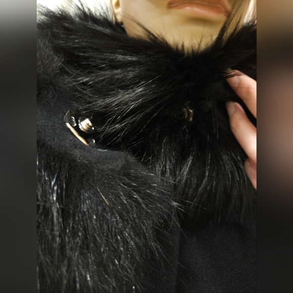 Thomas Wylde Rare Vintage Virgin Wool Real Fox Fur 100% Silk Linning Long Coat - Picture 7 of 16